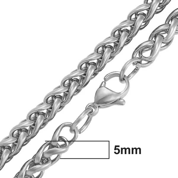 Mens_Stainless_Steel_Wheat_Chain_Necklace
