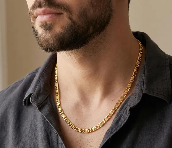 Gold_Plated_Chain_Necklace_For_Men