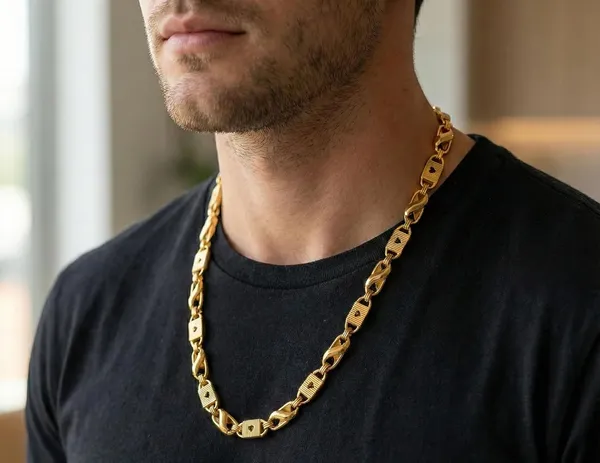 Gold_Plated_Brass_Chain_Necklace_For_Men