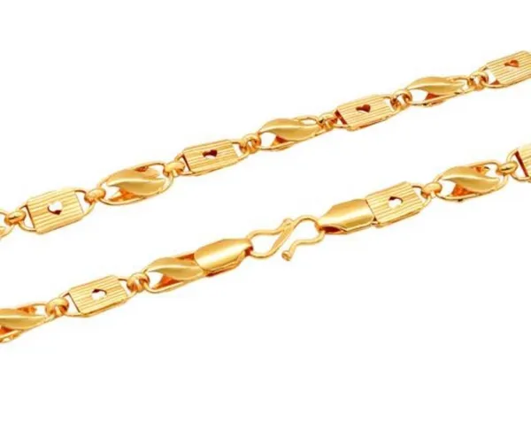 Brass_Braided_Chain_Necklace_For_Men