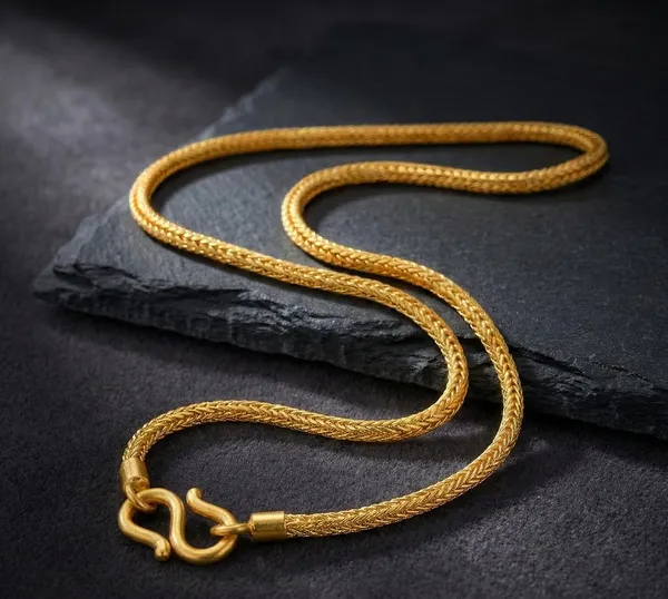 Gold_Plated_Brass_Chain_Necklace_For_Men