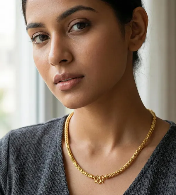 Gold_Plated_Brass_Chain_Necklace_For_Men