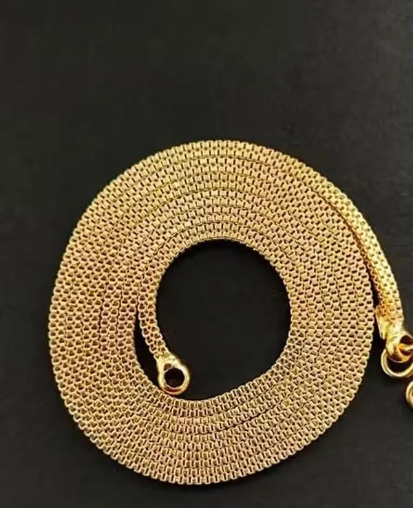Gold_Plated_Box_Chain_Necklace_For_Men