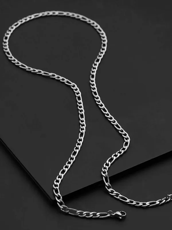 Stainless_Steel_Figaro_Chain_Necklace_For_Men
