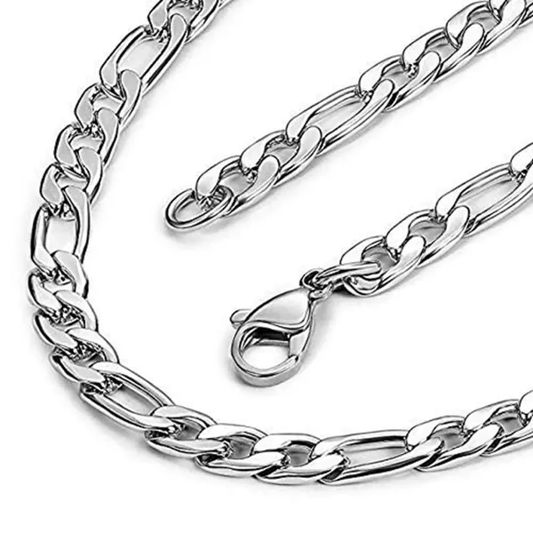 Stainless_Steel_Figaro_Chain_Necklace_For_Men