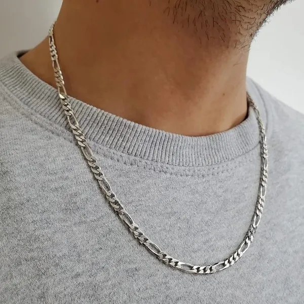 Stainless_Steel_Figaro_Chain_Necklace