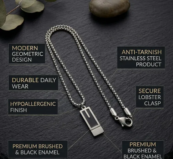 Stainless_Steel_Rectangular_Pendant_Necklace