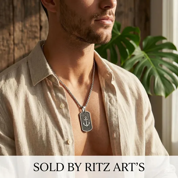 Stainless_Steel_Anchor_Pendant_Necklace