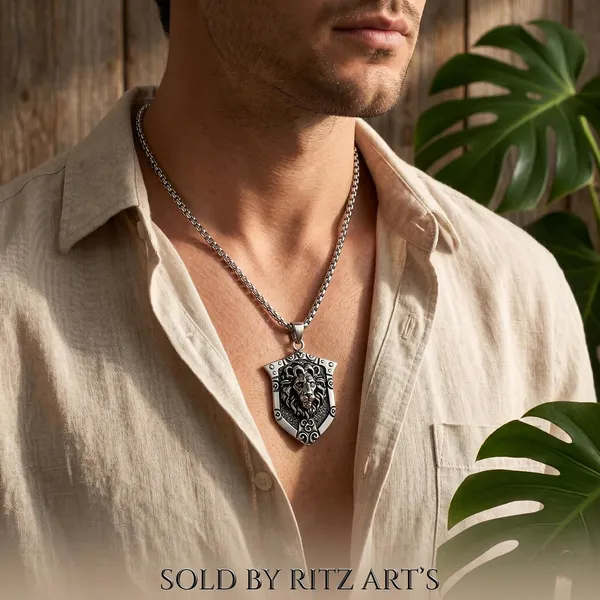 Lion_Shield_Pendant_Necklace