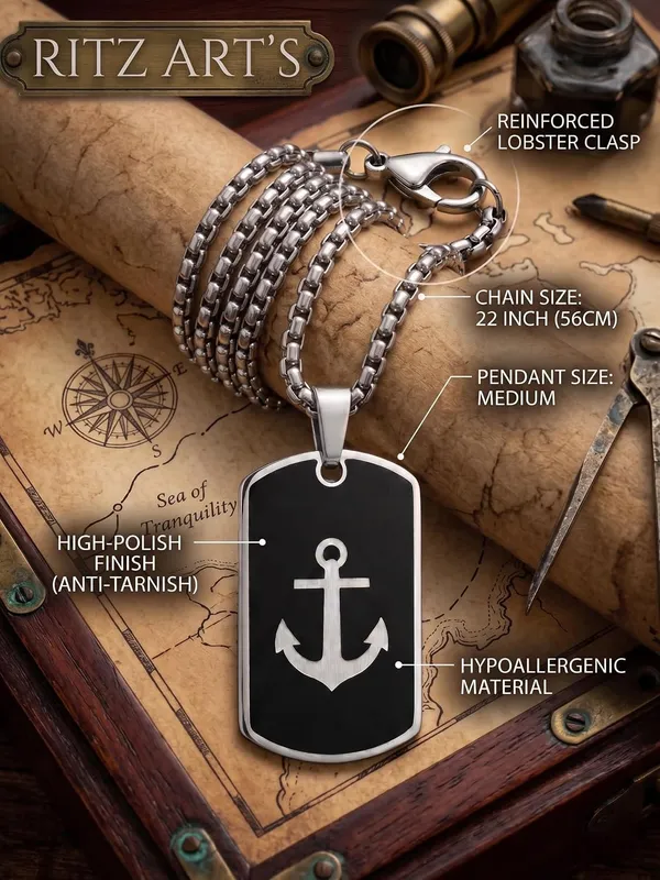 Stainless_Steel_Anchor_Pendant_Necklace