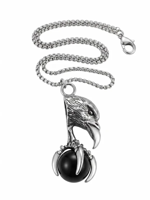 Stainless_Steel_Eagle_Claw_Pendant_Necklace