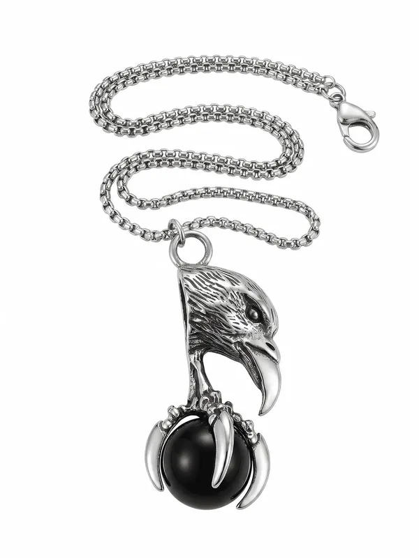 Stainless_Steel_Eagle_Claw_Pendant_Necklace