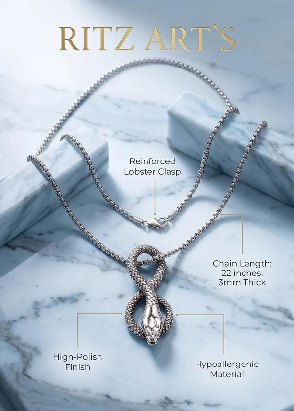 Snake_Pendant_Necklace_Stainless_Steel_Chain