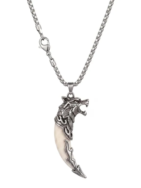 Wolf_Tooth_Pendant_Necklace_With_Stainless_Steel_Chain
