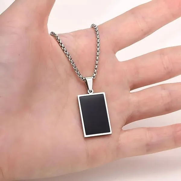Stainless_Steel_Box_Chain_With_Rectangle_Pendant