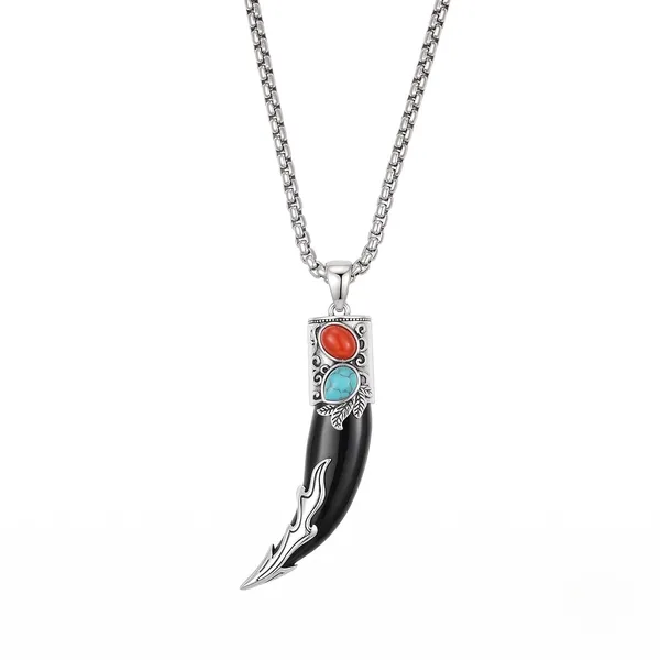 Tribal_Fang_Pendant_Necklace_For_Men