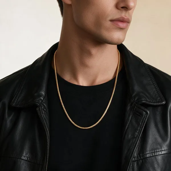 Gold_Brass_Snake_Chain_Necklace_For_Unisex_-_Pack_Of_2