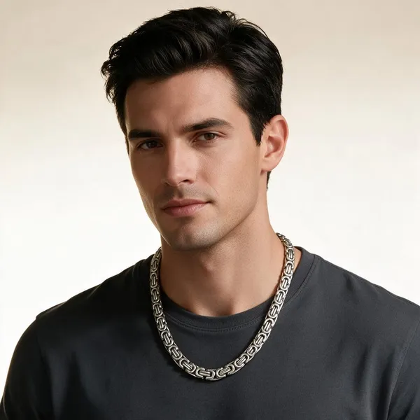 Silver_Stainless_Steel_Byzantine_Chain_Necklace_For_Men_-_Pack_Of_2