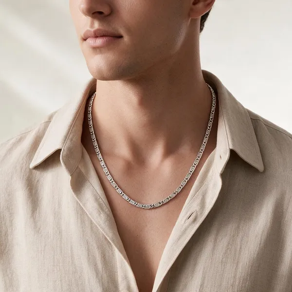 Silver_Black_Stainless_Steel_Chain_Necklace_For_Men_-_Pack_Of_2