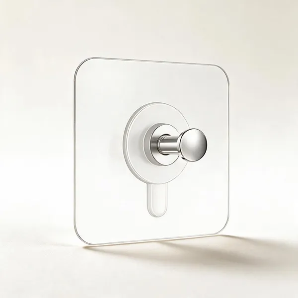 Transparent_Plastic_No-Drill_Adhesive_Wall_Hanging_Hook_-_Pack_Of_2
