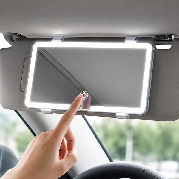 ALQO_LED_Car_Vanity_Mirror_with_Lights_–_Rechargeable_Sun_Visor_Makeup_Mirror_|_3_Color_Modes_|_Touch_Control