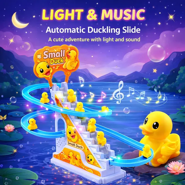 Automatic_Duck_Climbing_Stairs_Toy_with_Light_&_Music_|_Electric_Duck_Slide_Toy_for_Kids_|_Interactive_Fun_Toy