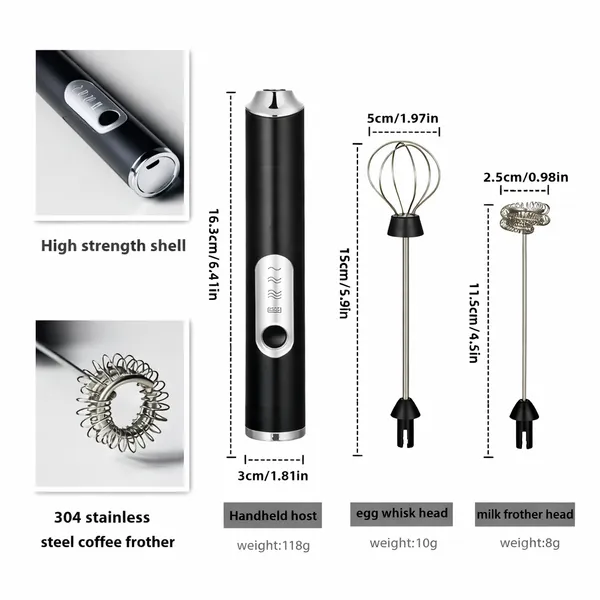NOVA_Powerful_USB_Rechargeable_Coffee_|_Milk_Frother_&_Whisker_Handheld_–_3_Speed_Cappuccino_&_Latte_Maker