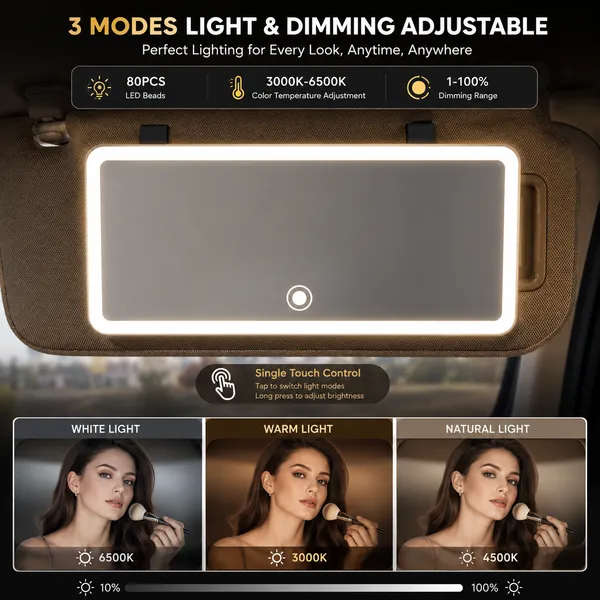 ALQO_LED_Car_Vanity_Mirror_with_Lights_–_Rechargeable_Sun_Visor_Makeup_Mirror_|_3_Color_Modes_|_Touch_Control