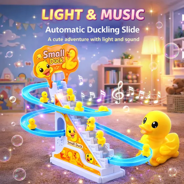 Automatic_Duck_Climbing_Stairs_Toy_with_Light_&_Music_|_Electric_Duck_Slide_Toy_for_Kids_|_Interactive_Fun_Toy
