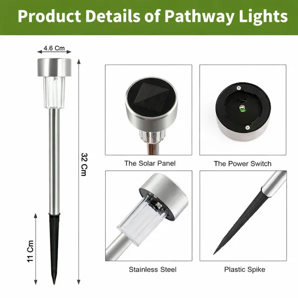 12_Piece_Solar_Lawn_Lights_–_Stainless_Steel_Outdoor_Waterproof_LED_Garden_Pathway_Lamps_with_Automatic_Dusk_to_Dawn_Sensor