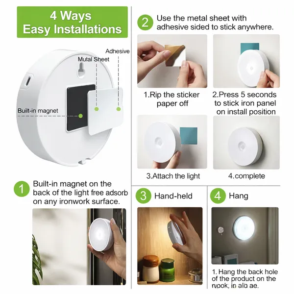 USB_Rechargeable_Motion_Sensor_Night_Lamp,_LED_Cabinet_Light_with_ON/AUTO/OFF_Modes_for_Wardrobe,_Bedroom,_Kitchen_&_Stairs_(Round)