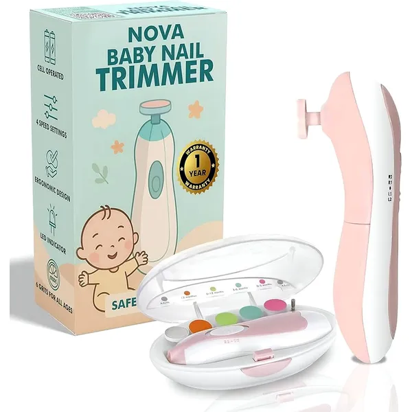 Nova_Baby_Nail_Trimmer_–_Electric_Safe_Nail_File_for_Newborns_&_Kids_|_6_Grinding_Heads_|_4_Speed_Settings_|_LED_Light_|_Silent_Operation_|_Battery_Operted