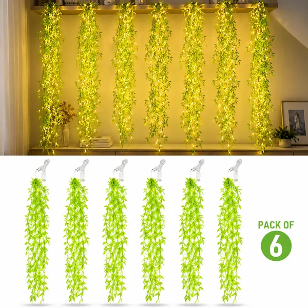 ALQO_Warm_White_LED_Leaf_Curtain_Lights_for_Bedroom,_Balcony_&_Wall_Decor,_Party,_Diwali,_Christmas,_Festive/Party_(10_Feet,_Pack_of_2)