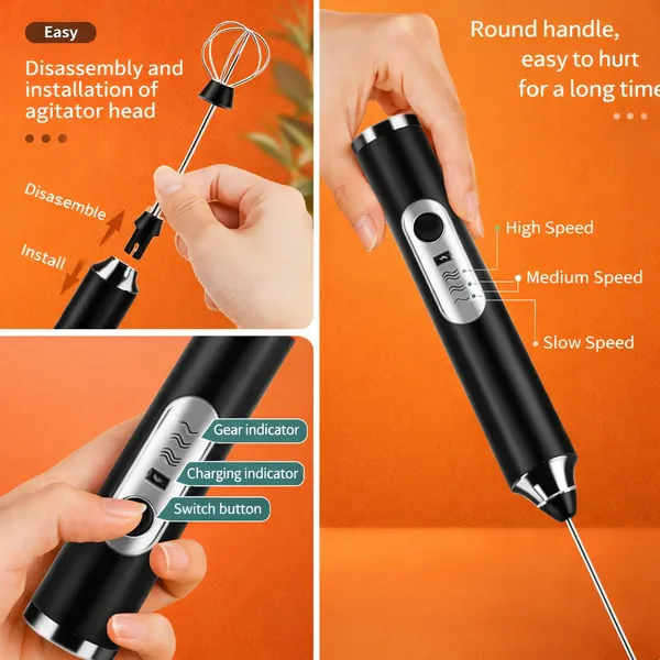 NOVA_Powerful_USB_Rechargeable_Coffee_|_Milk_Frother_&_Whisker_Handheld_–_3_Speed_Cappuccino_&_Latte_Maker