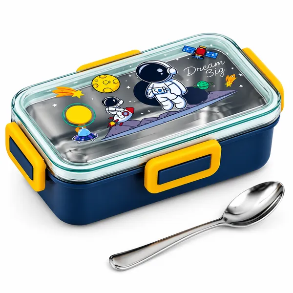 ALQO_Stainless_Steel_Kids_Lunch_Box_530ml|_Space_Cartoon_Printed_Portable_Lunch_Box_|_Leak-Proof
