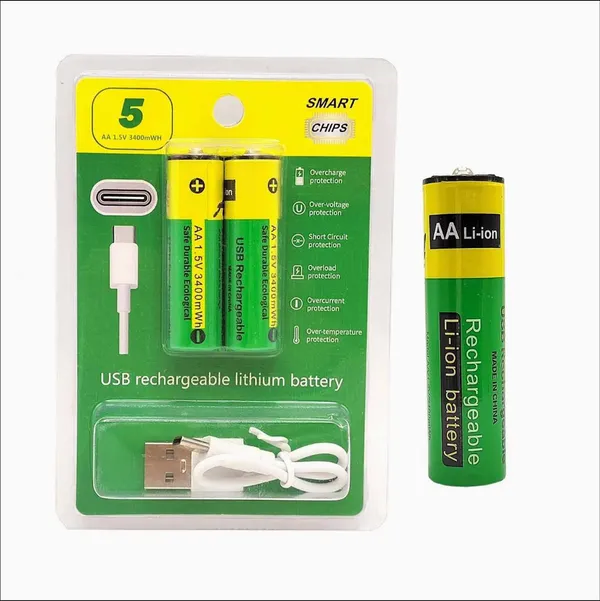 AA_USB_Rechargeable_Lithium_Battery_1.5V_(Pack_of_2)_|_Reusable_Battery_for_Toys,_Remote_Controls,_Wireless_Devices_&_Household_Electronics