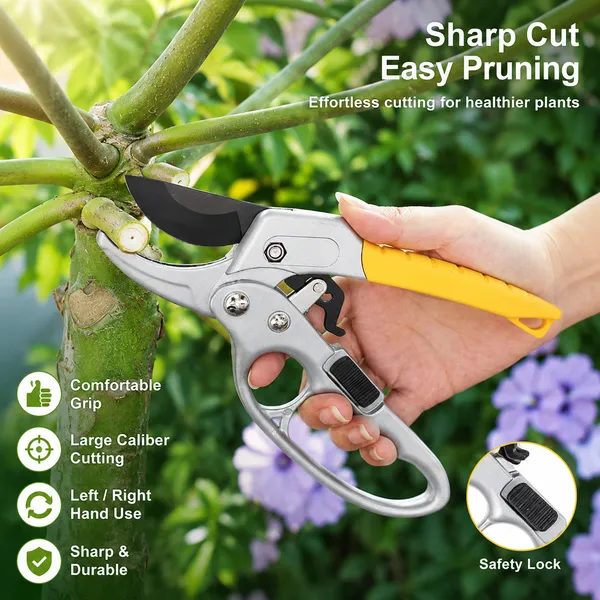 ALQO_Professional_Garden_Pruning_Secateur_|_Heavy_Duty_Aluminum_Body_Cutter_|_Sharp_Steel_Blade_with_Safety_Lock