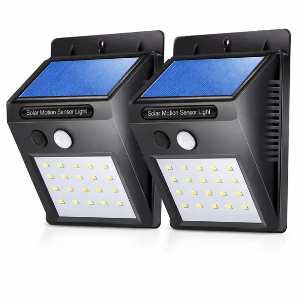 Solar_Powered_LED_Wall_Light_with_Motion_Sensor_(Pack_of_2)_|_Outdoor_Waterproof_Security_Light