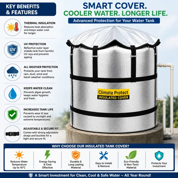 Plastic_1000_Litre_4mm_Bubble_Guard_Technology_Insulated_Water_Tank_Cover|Keeps_The_Water_Cools_In_Summer|__Insulated_Water_Tank_Cover_for_UV_&_Weather_Protection_|_Adjustable_Strap_|