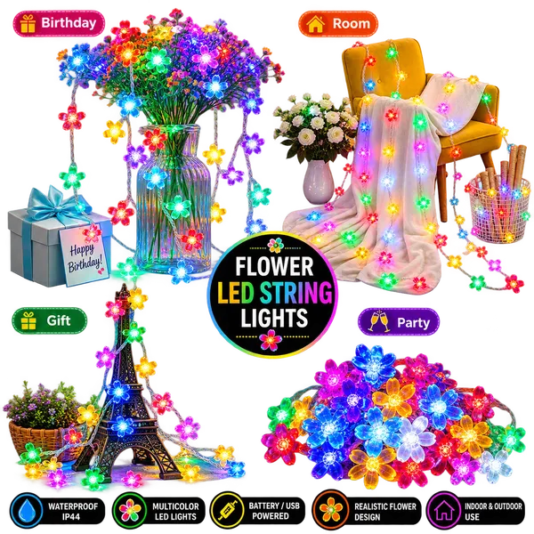 ALQO_60_LED_Multicolour_Flower_String_Lights_|_IP65_Waterproof_Decorative_LED_Fairy_Lights_with_Transparent_Petals