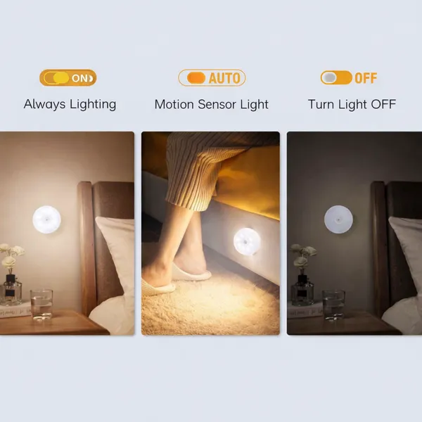 USB_Rechargeable_Motion_Sensor_Night_Lamp,_LED_Cabinet_Light_with_ON/AUTO/OFF_Modes_for_Wardrobe,_Bedroom,_Kitchen_&_Stairs_(Round)