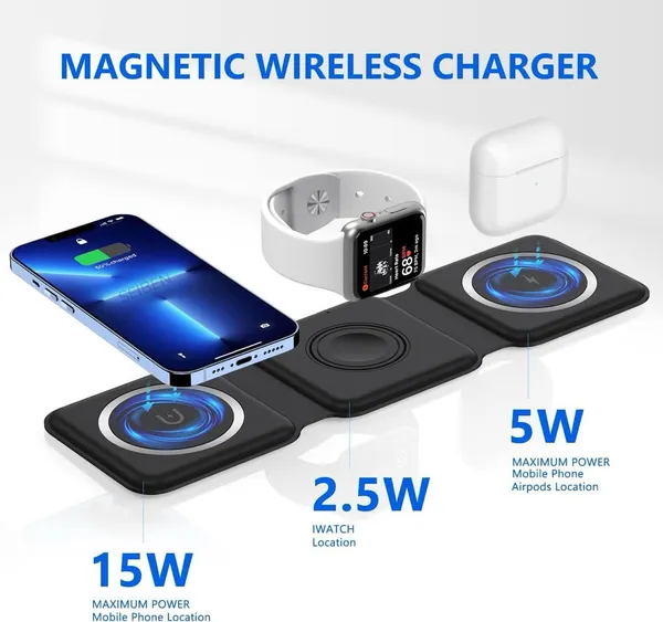 3-in-1_Magnetic_Wireless_Charging_Station_(15W)_|_Fast_Wireless_Charger_for_Smartphone,_Apple_Watch_&_AirPods_|_Foldable_Charging_Pad