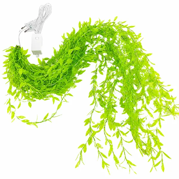 ALQO_Warm_White_LED_Leaf_Curtain_Lights_for_Bedroom,_Balcony_&_Wall_Decor,_Party,_Diwali,_Christmas,_Festive/Party_(10_Feet,_Pack_of_2)
