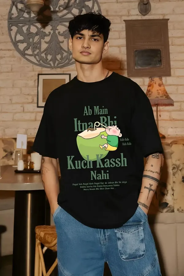Shinchan_Oversized_T_Shirt_Black