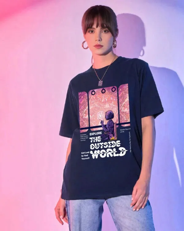 Explore_The_Outside_World_Oversized_T_Shirt_Navy