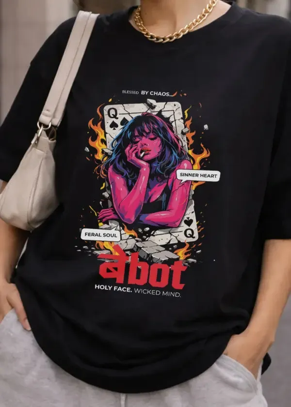 Bebot_Baddie_Girl_Oversized_T_Shirt_Black