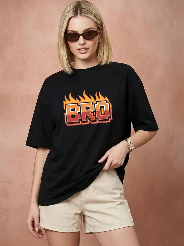 Bro_Graphic_Oversized_T_Shirt_Black