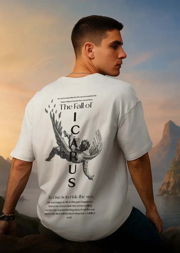 Minimalist_Greek_Icarus_Mythology_Oversized_T_Shirt_White