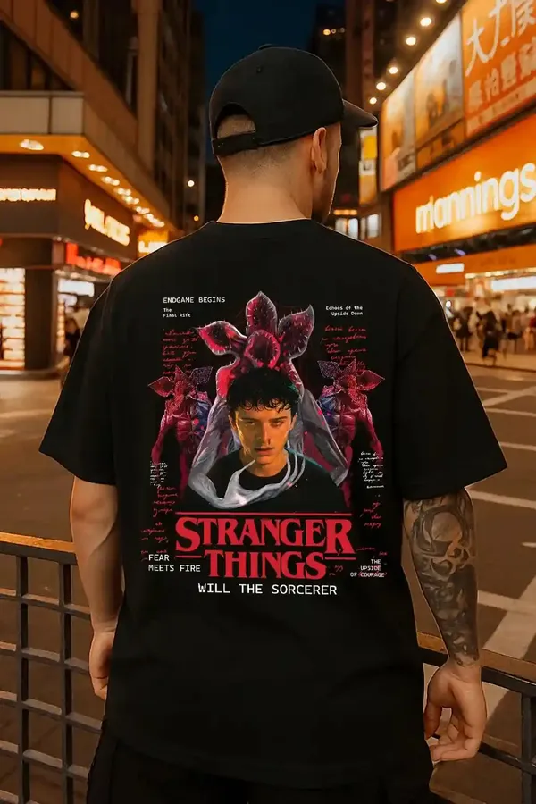 Will_The_Sorcerer_Exclusive_Stranger_Things_S5_Oversized_T_Shirt_Black