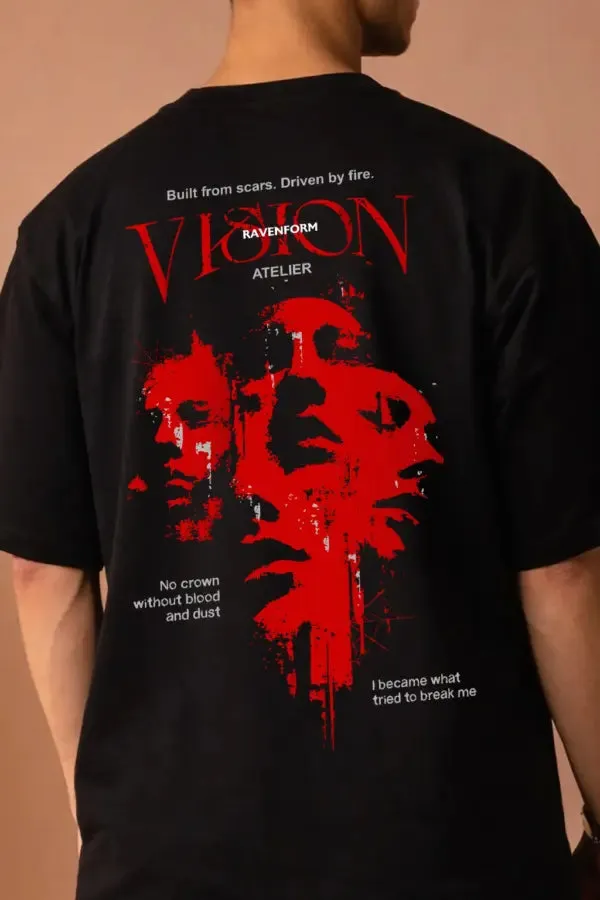 Vision_Gothic_T_Shirt_High_Impact_Red_Oversized_T_Shirt_Black